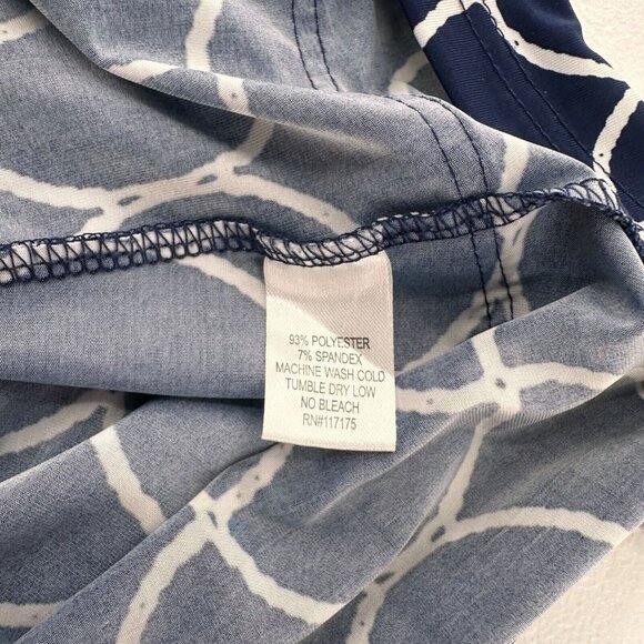 Lildy Printed Handkerchief Hem Tunic Top Size S-M Retro Hippie 70s Colorblock - Picture 5 of 9